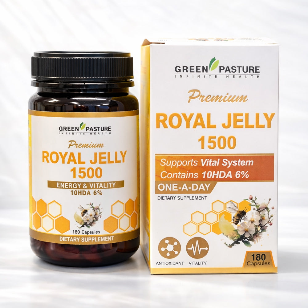 Green Pasture Royal Jelly 1500mg (180c) - 365 Health Limited