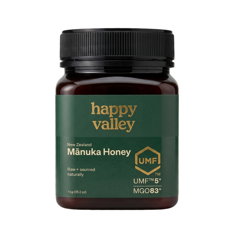 Happy Valley UMF 5+ Mānuka Honey 1kg - 365 Health Limited