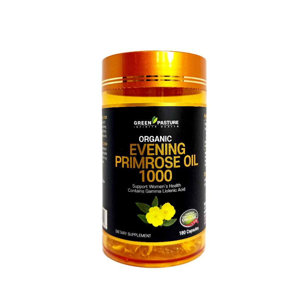 Organic Evening Primrose Oil 1000mg(180c) - 365 Health Limited