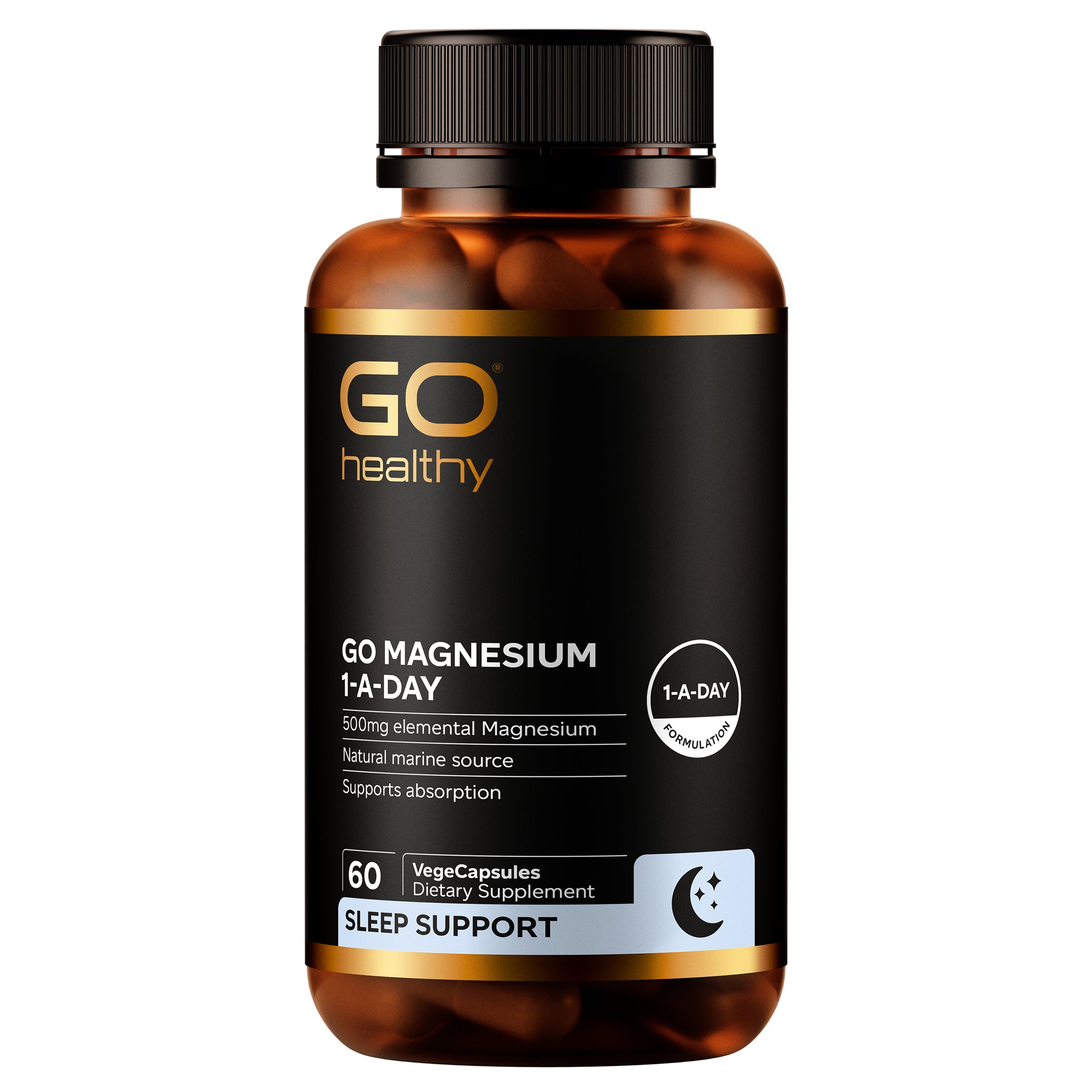 Go Magnesium 1-A-Day 60capsules - 365 Health Limited