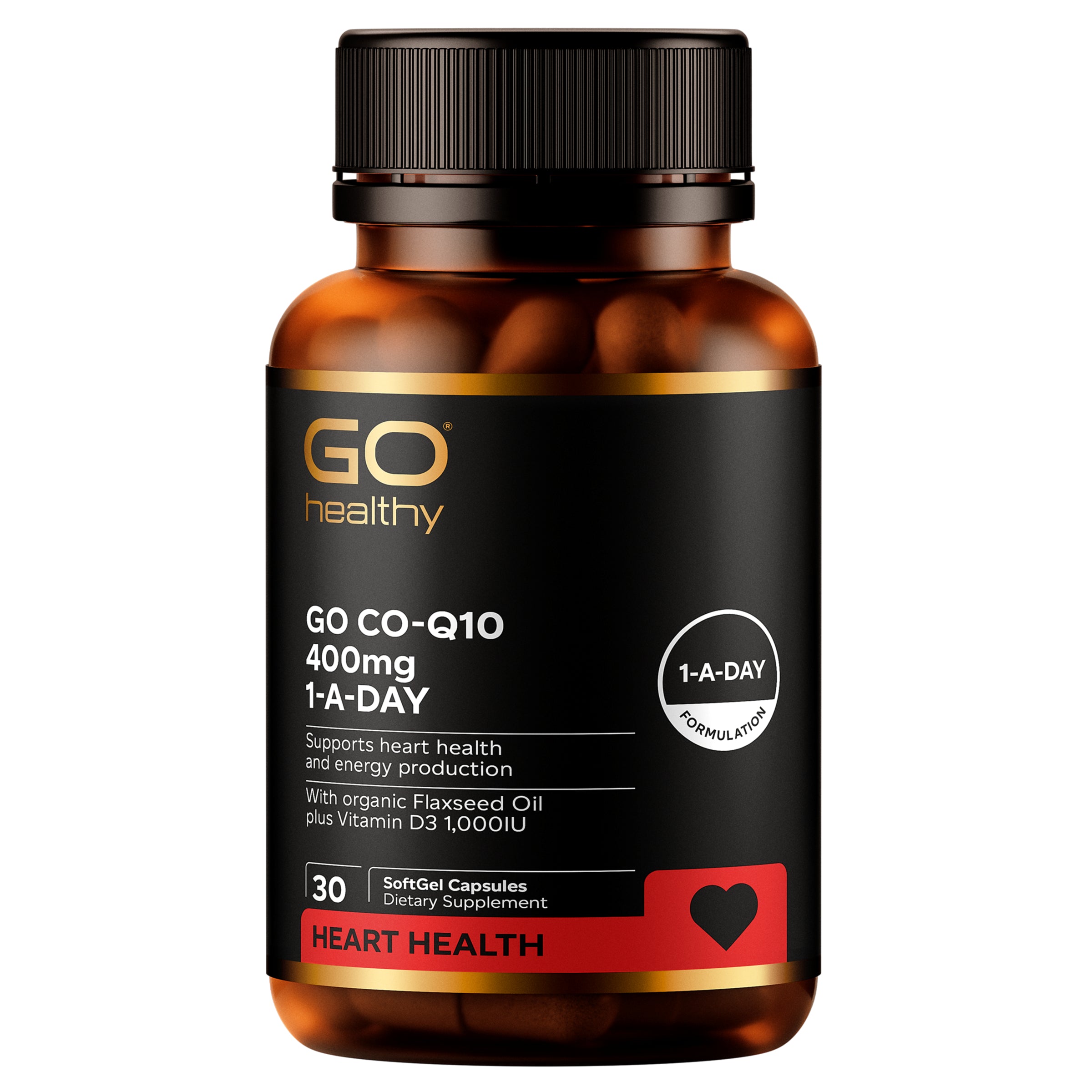 Co-Q10 400mg 1-A-DAY 60Softgels - 365 Health Limited