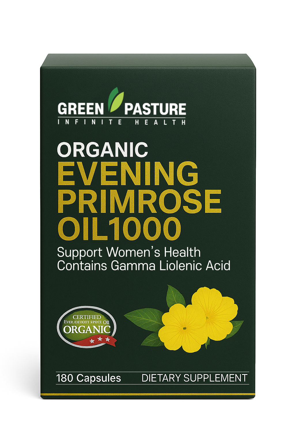 Organic Evening Primrose Oil 1000mg(180c) - 365 Health Limited