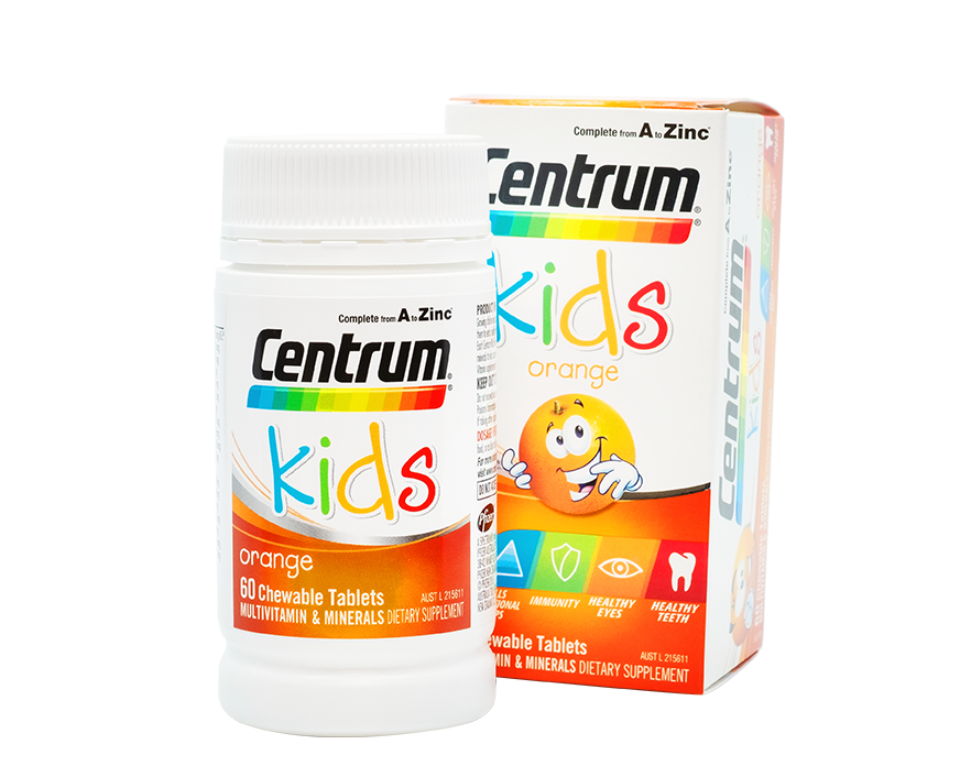Centrum Kids Orange 60 chewables - 365 Health Limited