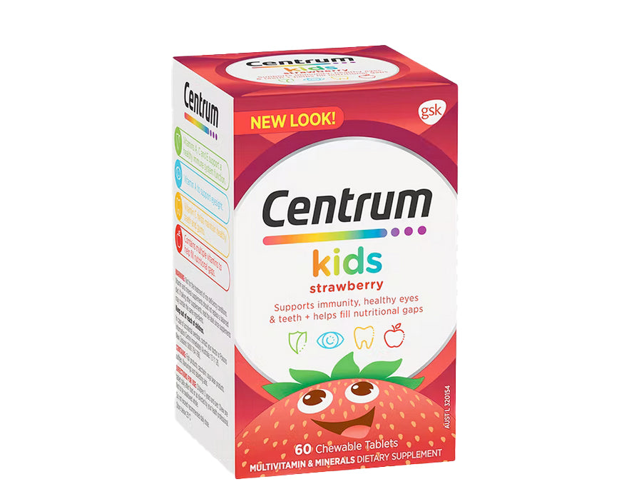 Centrum Kids Strawberry 60Chewable tablets - 365 Health Limited