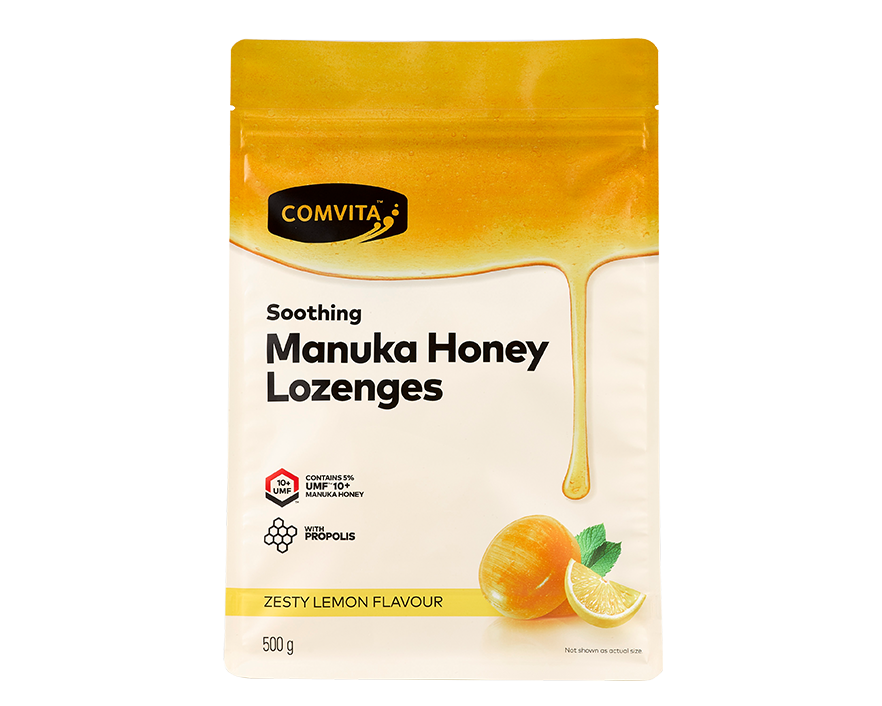 COMVITA Manuka Honey Lozenges with Propolis Zesty Lemon Flavour 500g - 365 Health Limited