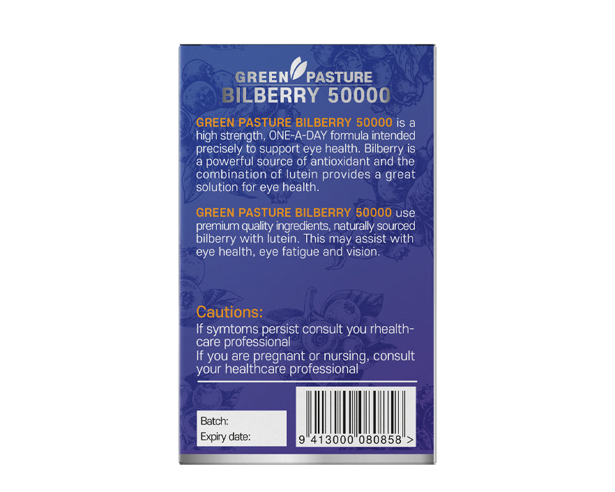 Bilberry 50000 - 365 Health Limited