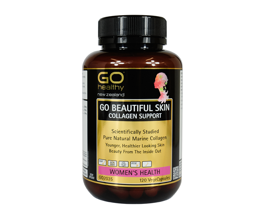 Go Beautiful Skin Collagen Support 120vegecaps - 365 Health Limited