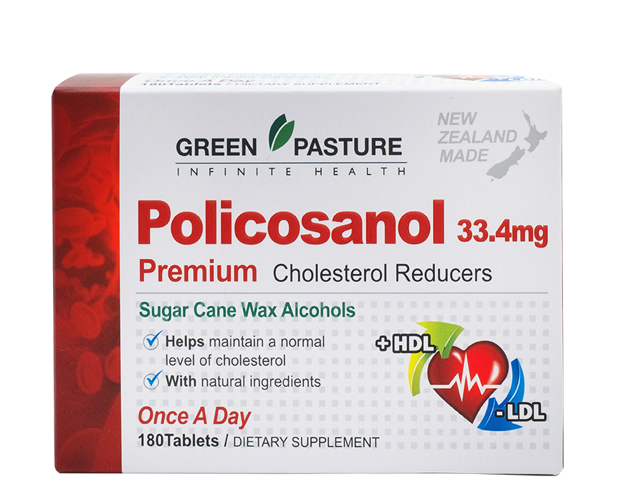 Green Pasture Policosanol 33.4mg 180tablets - 365 Health Limited