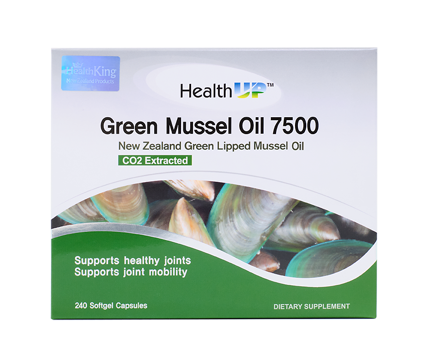 HealthUP Green Lipped Mussel 7500 240Softgels - 365 Health Limited
