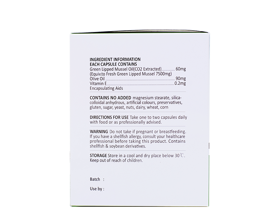 HealthUP Green Lipped Mussel 7500 240Softgels - 365 Health Limited