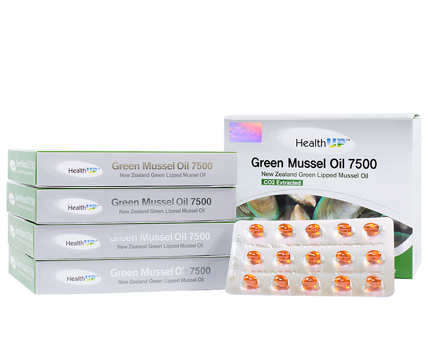 HealthUP Green Lipped Mussel 7500 240Softgels - 365 Health Limited