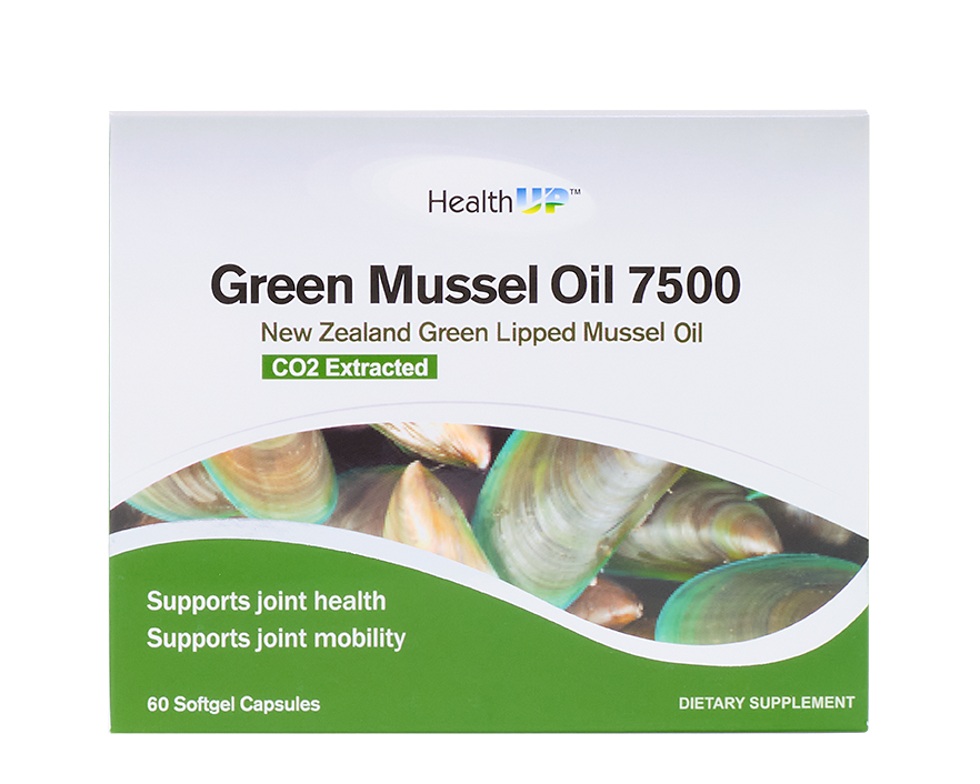HealthUP Green Lipped Mussel 7500 240Softgels - 365 Health Limited