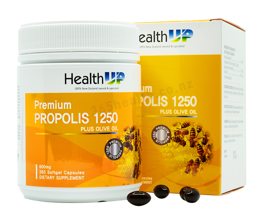 HealthUP Premium Propolis 1250 365 capsules - 365 Health Limited