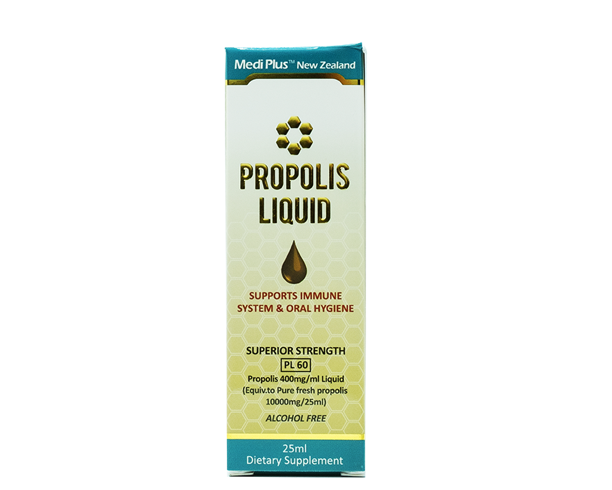 Mediplus Propolis Liquid Superior Strength PL60 Alcohol-Free 25ml - 365 Health Limited