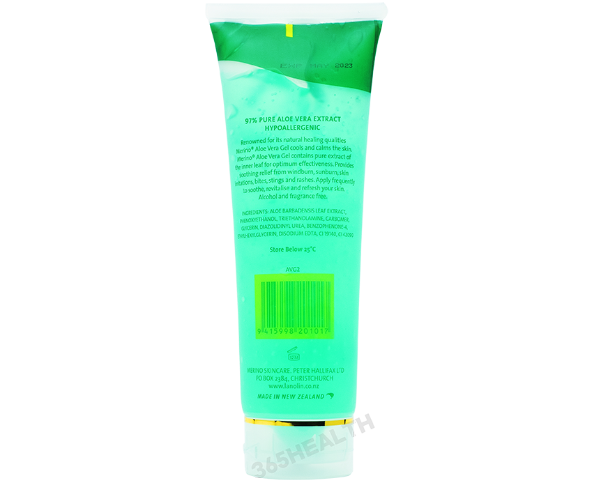 Merino 97% Pure Aloe Vera Gel 250ml - 365 Health Limited