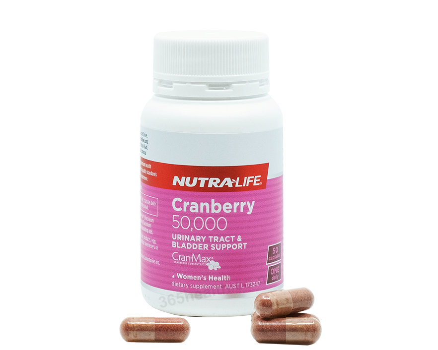 Nutralife Cranberry 50000 50 capsules - 365 Health Limited