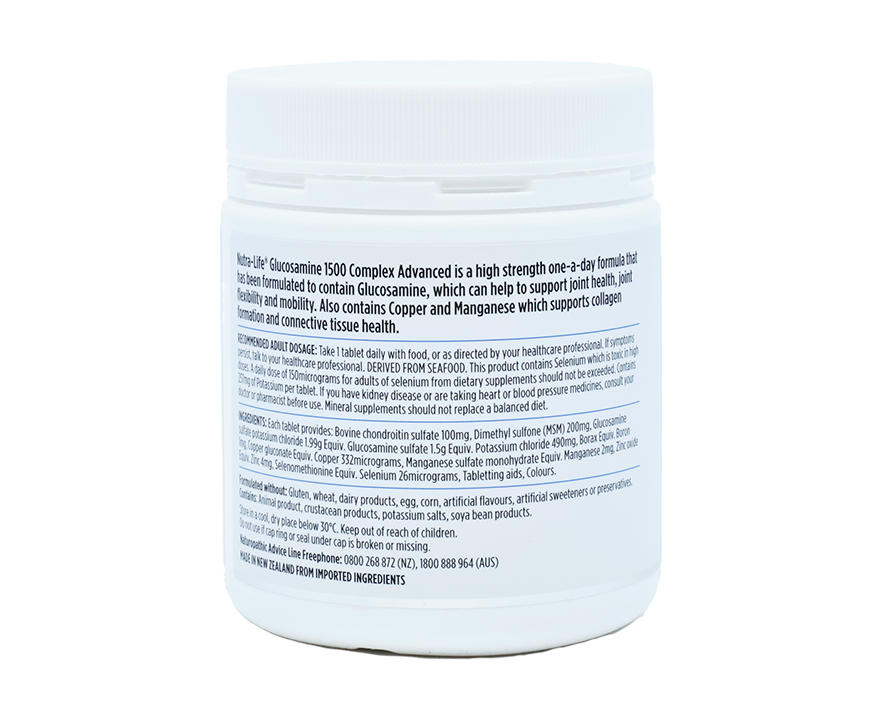 Nutralife Glucosamine 1500 Complex Advanced 180 capsules - 365 Health Limited