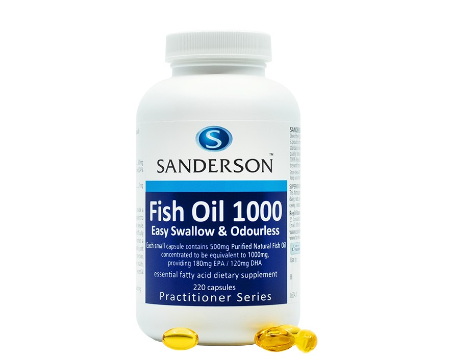 Sanderson Fish Oil 1000 220 capsules - 365 Health Limited