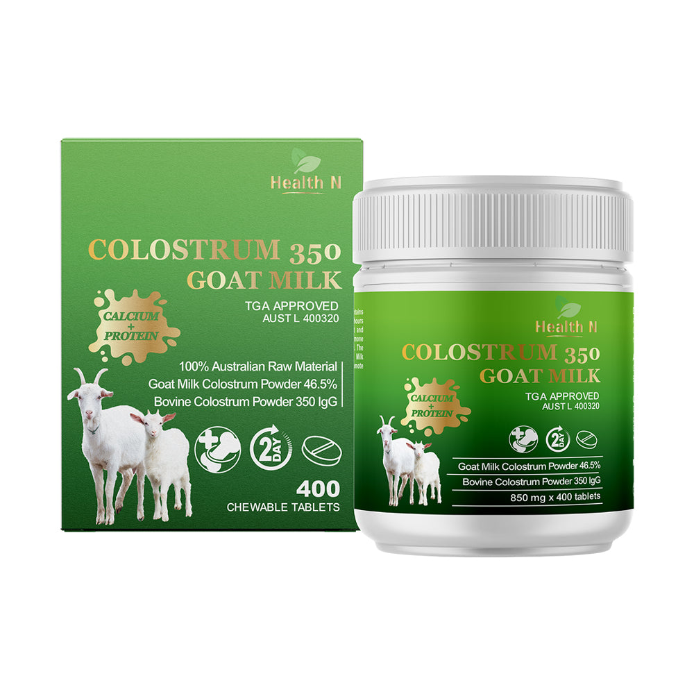 Health N Colostrum 350 Goat Milk 400 Chewable Tablets - 365 Health Limited