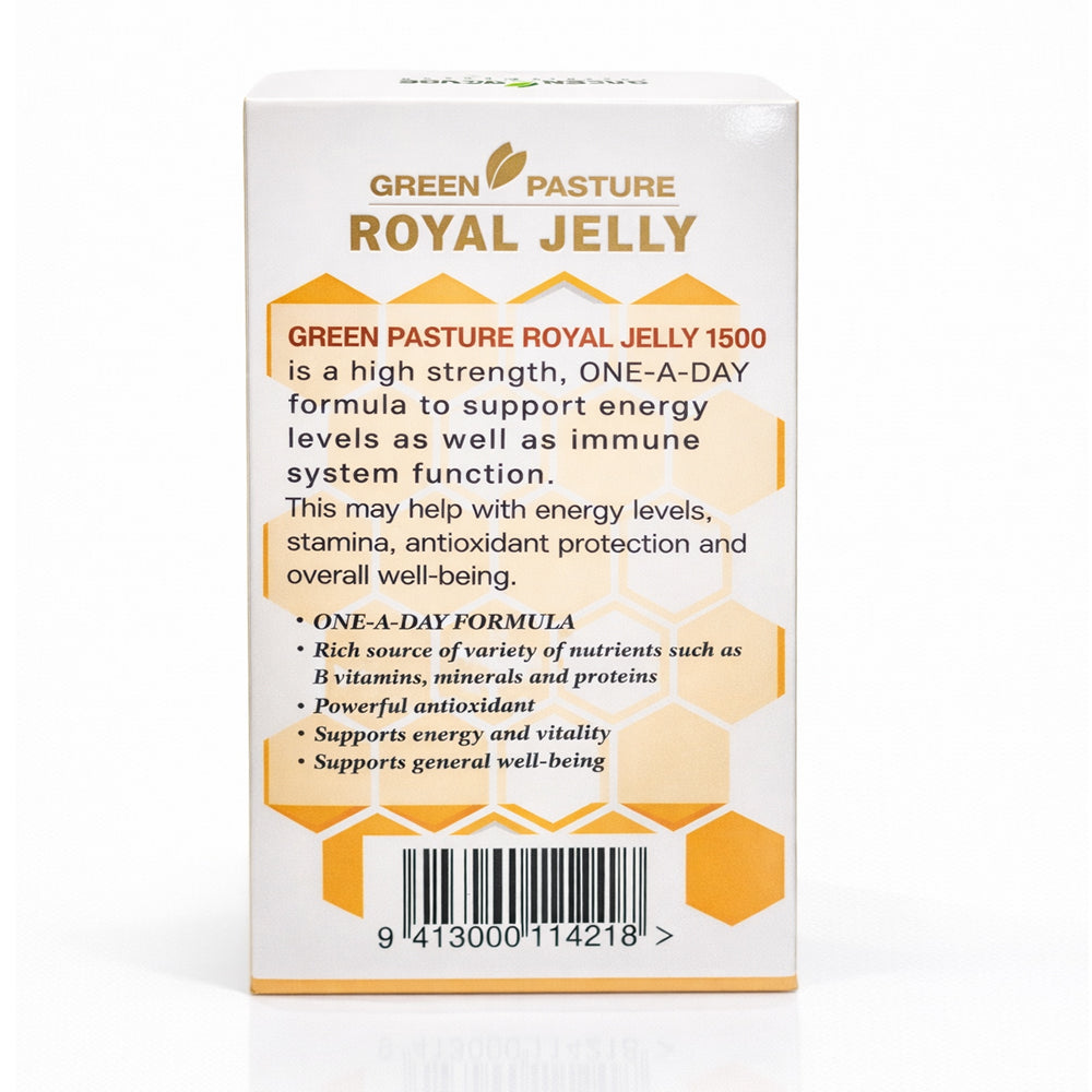 Green Pasture Royal Jelly 1500mg (180c) - 365 Health Limited