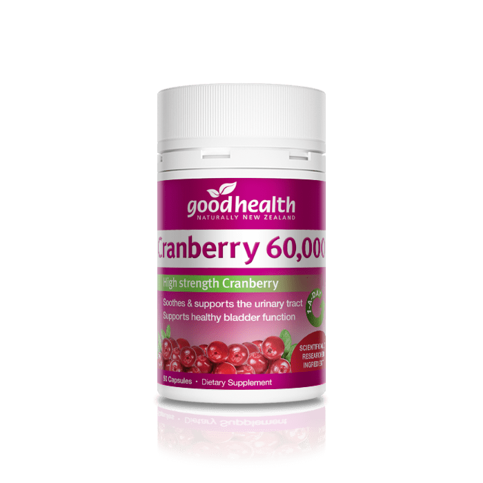 GH Cranberry 60000 50Caps - 365 Health Limited