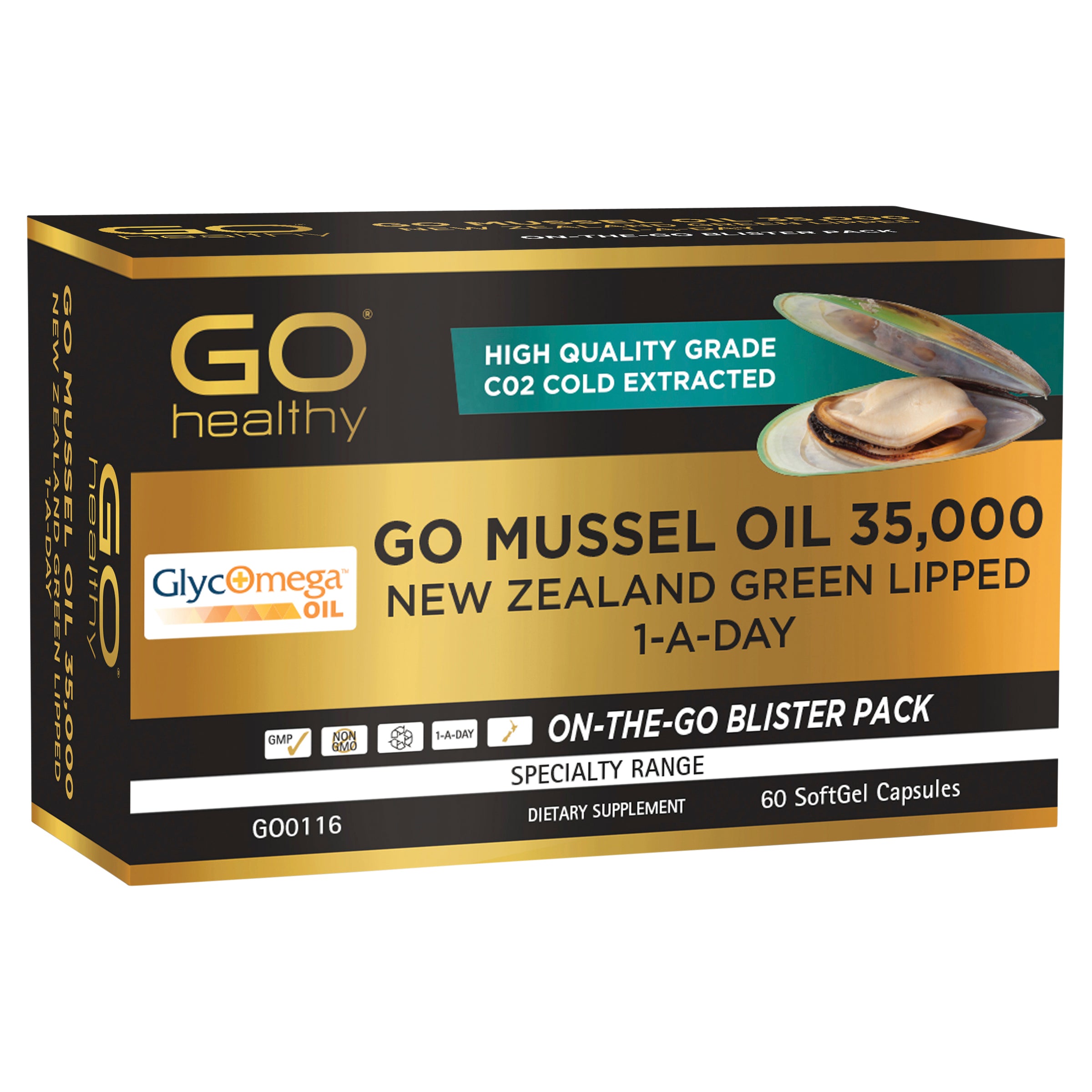 **Online Only Price**Go Mussel oil 35000 60vc - 365 Health Limited