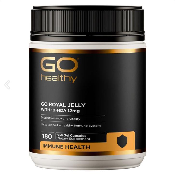 Go Healthy Go Royal Jelly with 10-HDA 12mg 180c - 365 Health Limited