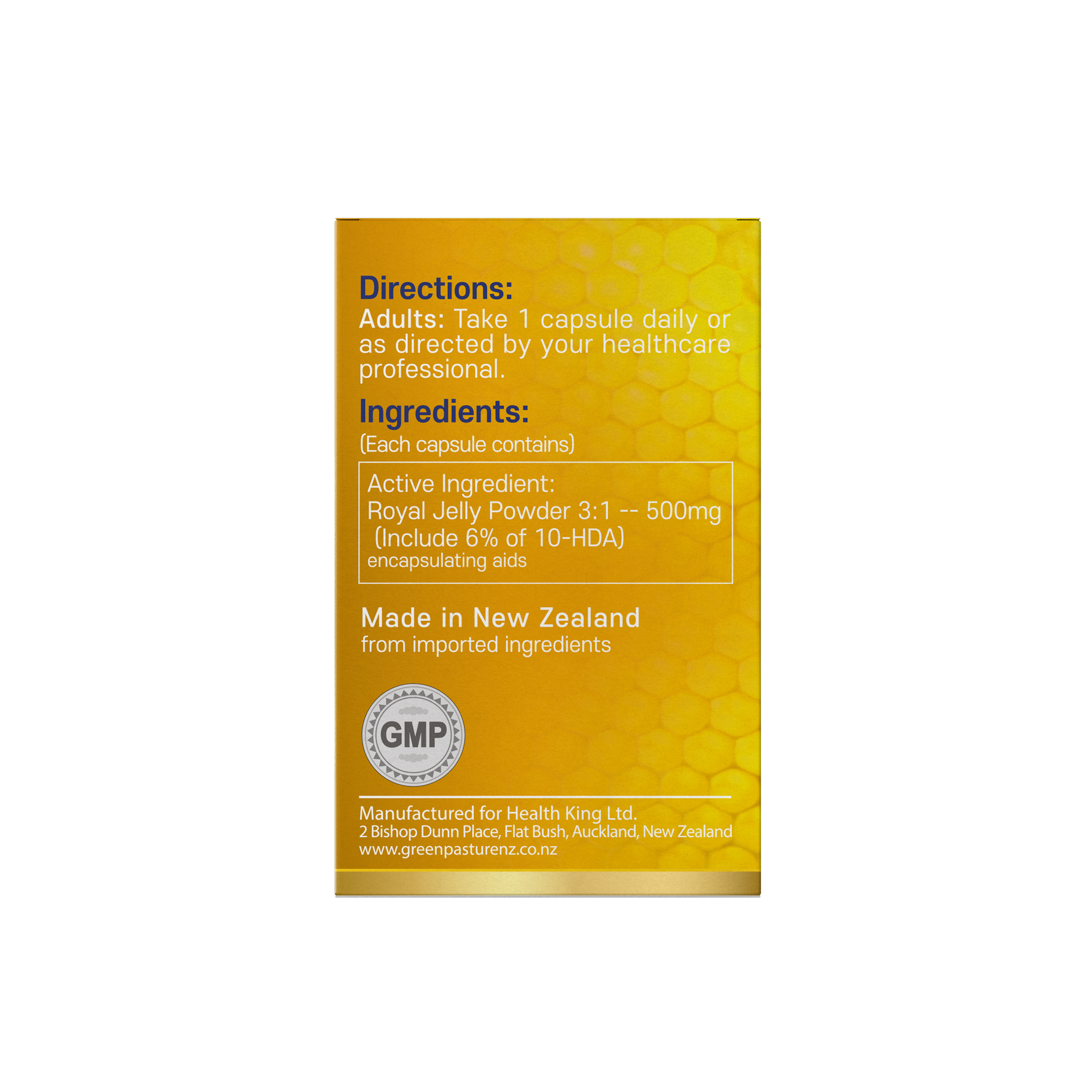 Royal Jelly 1500 - 365 Health Limited
