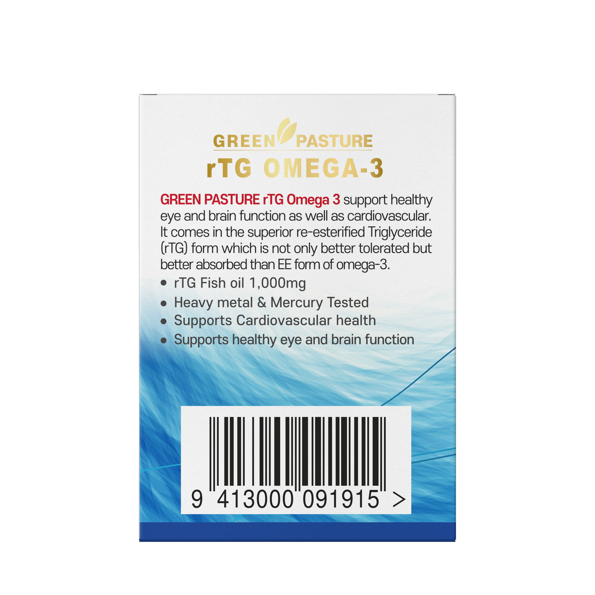 rTG Omega-3 60capsules - 365 Health Limited
