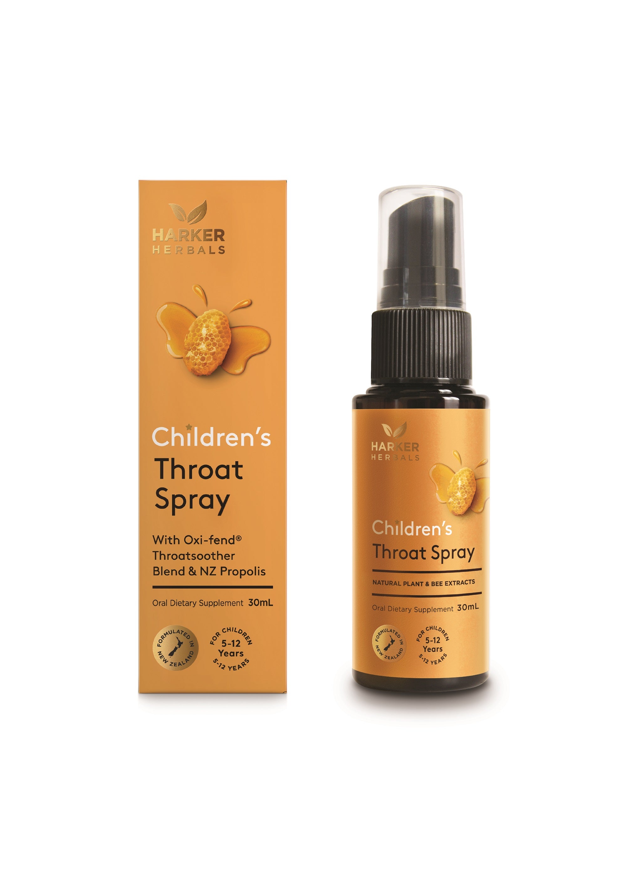 [Harker Herbals] Children's Propolis Throat Spray 30ml - 365 Health Limited