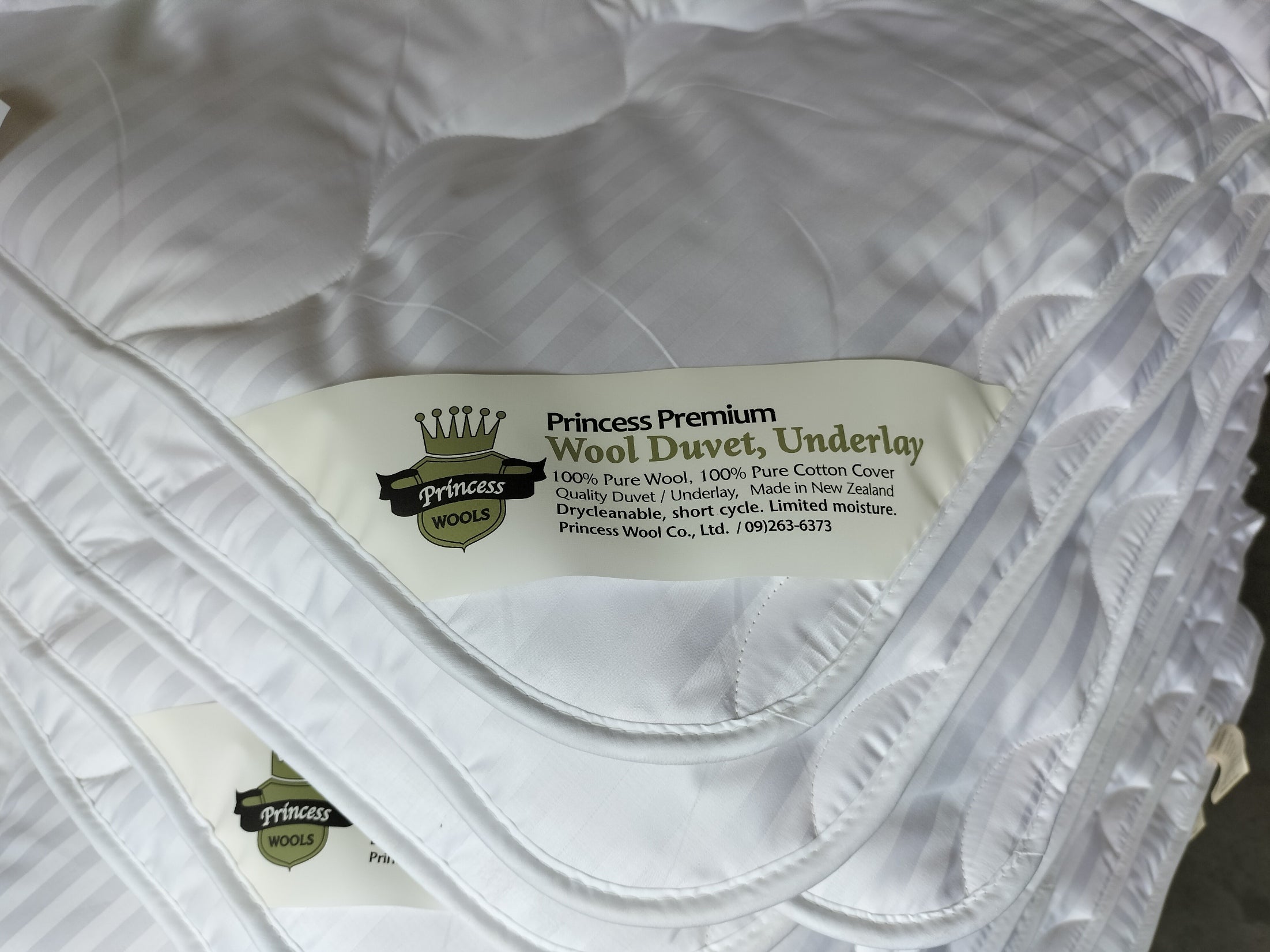 Princess Wool Duvet Luxury Dobby 550gsm - Double - 365 Health Limited