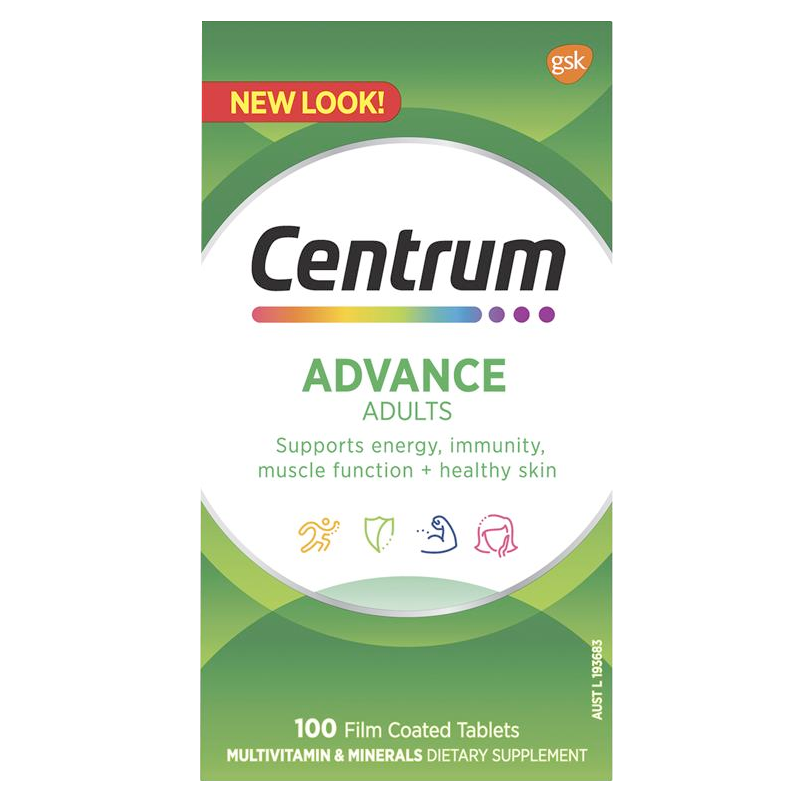 Centrum Advance for Adults 100 tablets - 365 Health Limited