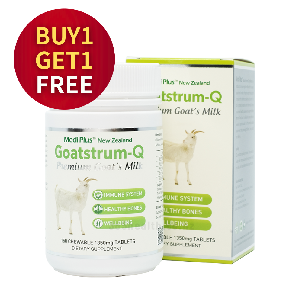 Medi Plus Goatstrum-Q 1350mg 150chewable tablets | Short-dated Deal - 365 Health Limited