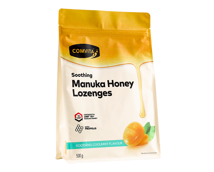 Comvita Manuka Honey Lozenges with Propolis Cool Mint 500g - 365 Health Limited