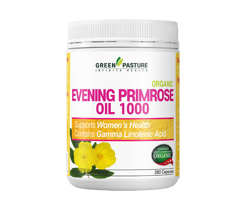 Organic Evening Primrose Oil 1000mg 280capsules - 365 Health Limited