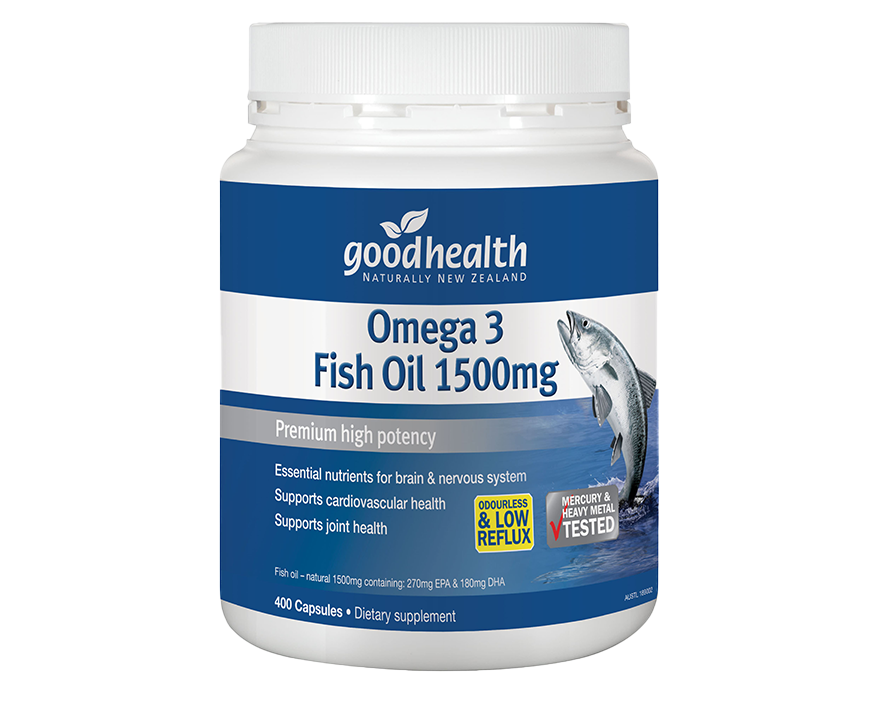 Omega3 Fish Oil 1500mg 400capsules - 365 Health Limited