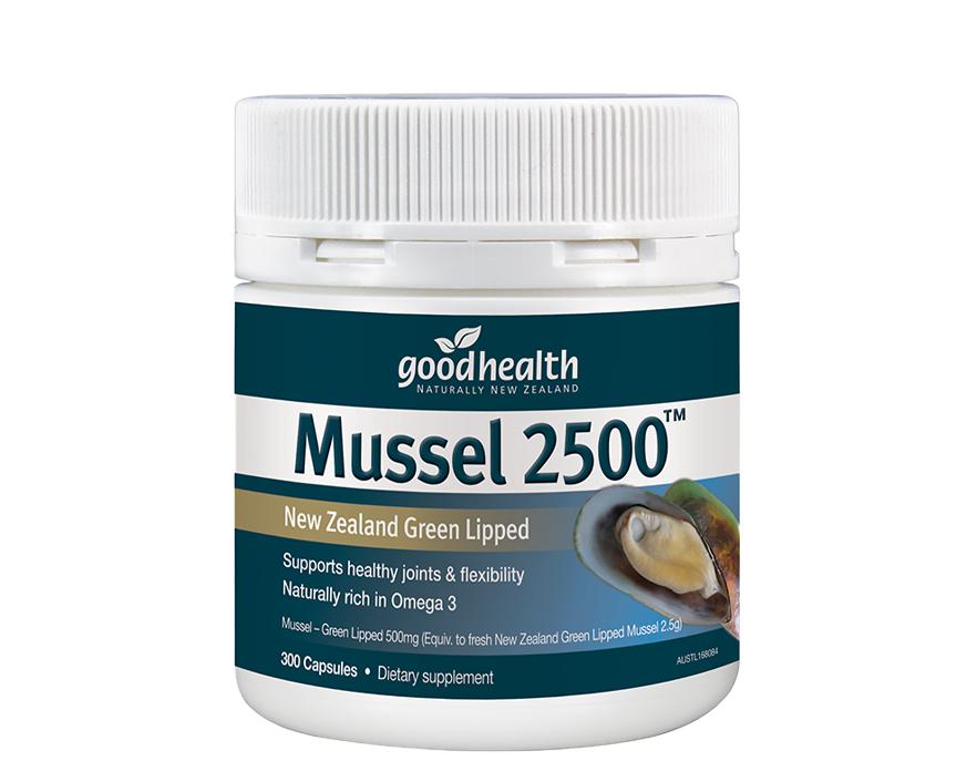 Good Health Green Lipped Mussel 2500 300capsules - 365 Health Limited