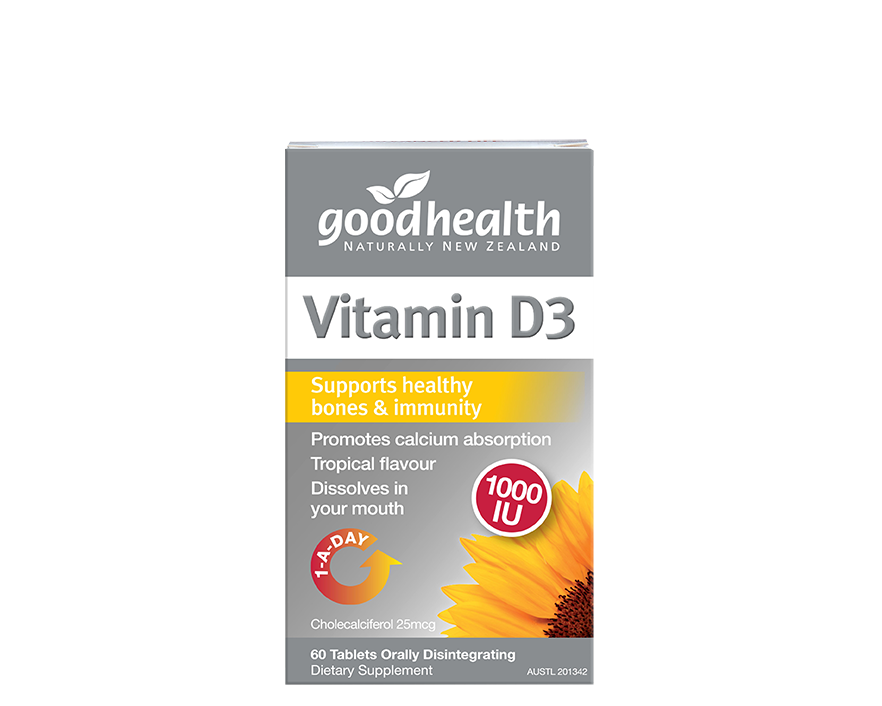 Good Health Vitamin D3 120tablets - 365 Health Limited