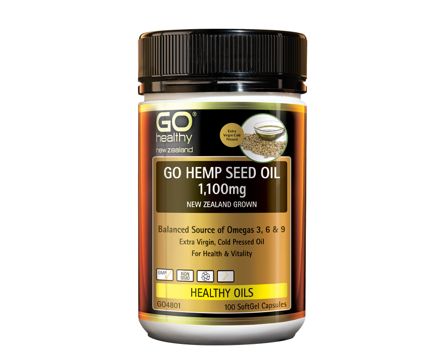 Go Healthy Hemp Seed Oil 1100mg 100Softgels - 365 Health Limited
