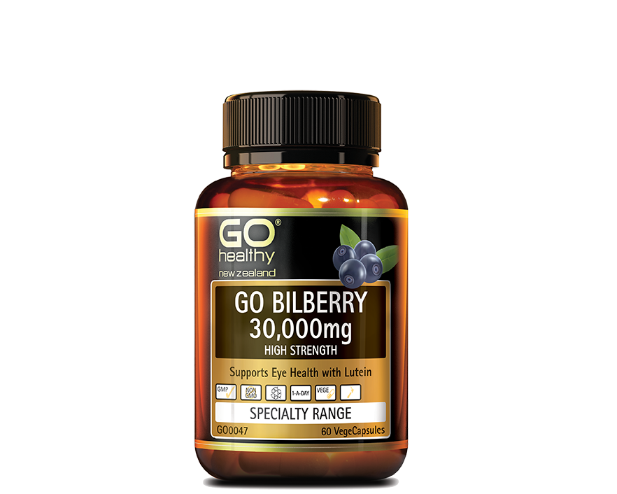 Go Healthy Go Bilberry 30000mg 60 vegecaps - 365 Health Limited