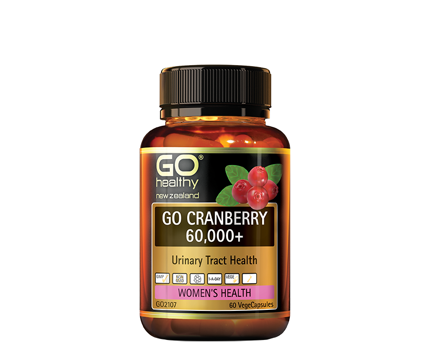 Go Healthy Go Cranberry 60000+ 60 vegecaps - 365 Health Limited