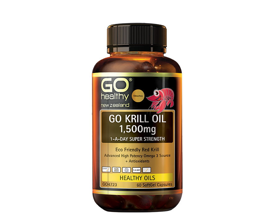 Go Healthy Go Krill Oil 1500mg 1-A-DAY Super Strength 60capsules - 365 Health Limited