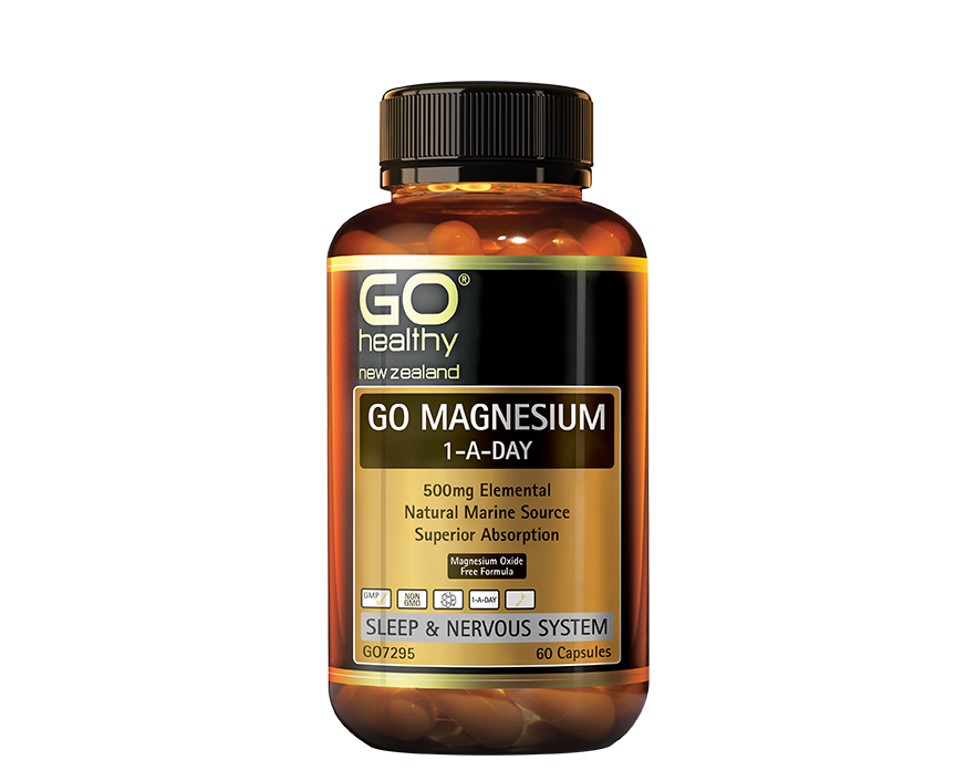 Go Healthy Go Magnesium 1-A-Day 500mg 60 capsules - 365 Health Limited