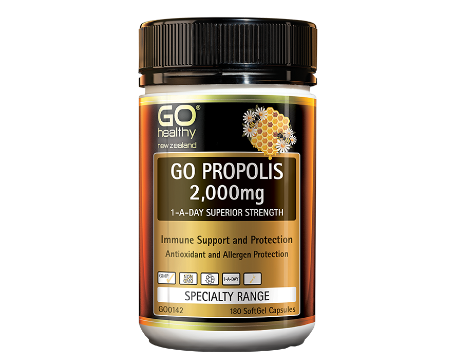 Go Healthy Go Propolis 2000mg 1-A-Day 180 capsules - 365 Health Limited