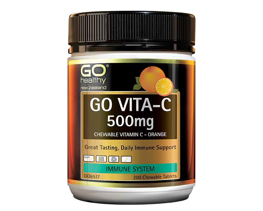 Go VitaC 500mg Orange 200chewable tablets 365 Health Limited