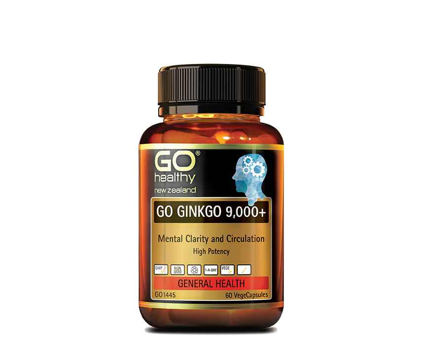 Go Healthy Go Ginkgo 9000+ 60 vegecaps - 365 Health Limited