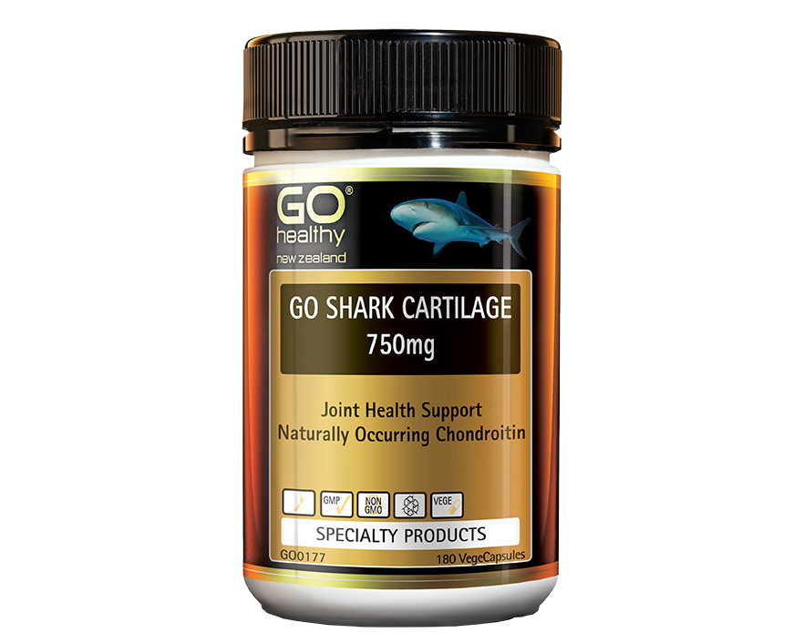 Go Healthy Go Shark Cartilage 750mg 180vegecaps - 365 Health Limited
