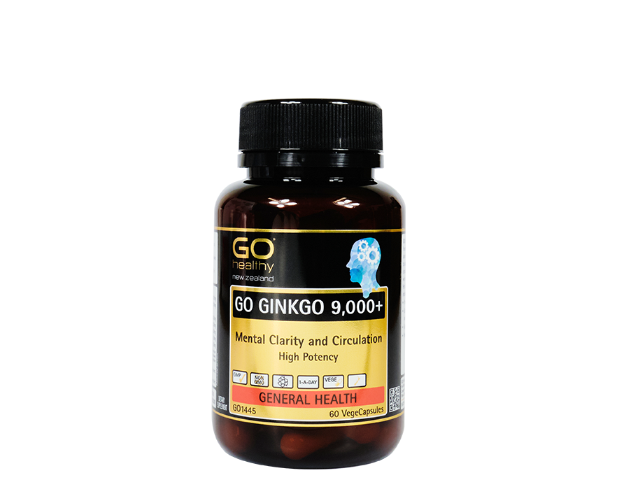 Go Healthy Go Ginkgo 9000+ 60 vegecaps - 365 Health Limited