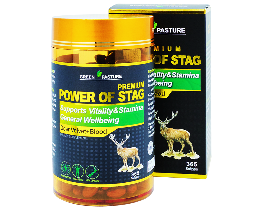 Green Pasture Power of Stag 365capsules - 365 Health Limited