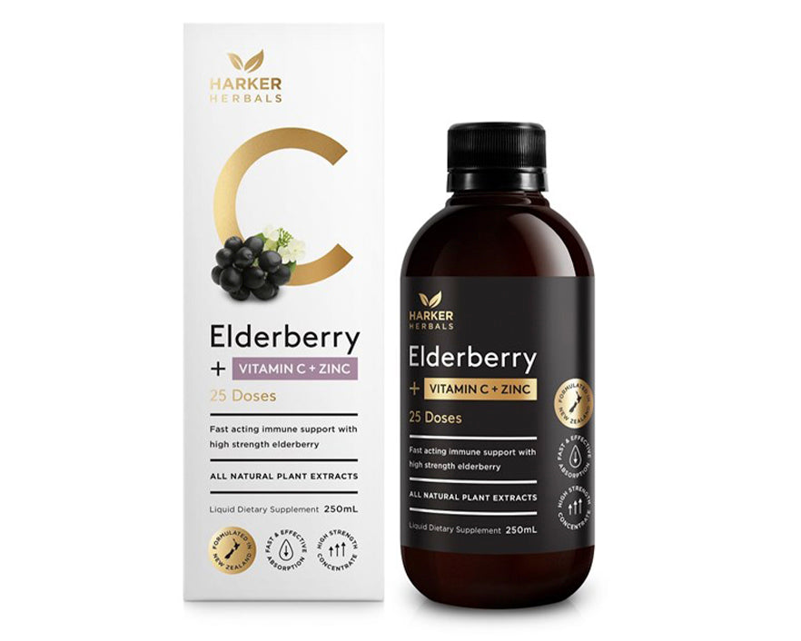 Elderberry + Vitamin C + Zinc 200ml - 365 Health Limited